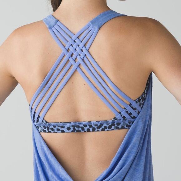 LULULEMON Free to Be Wild Sports Bra Tank Heathered Lullaby 4 - Picture 11 of 11